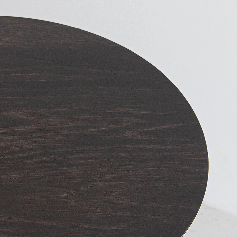 New Co Coffee Table 70 Round Black Oak hardwax oil natural light 3041 ...